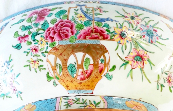 Large East India Company porcelain bowl - Samson - 19th century