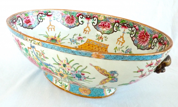 Large East India Company porcelain bowl - Samson - 19th century