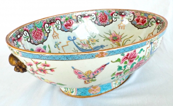 Large East India Company porcelain bowl - Samson - 19th century