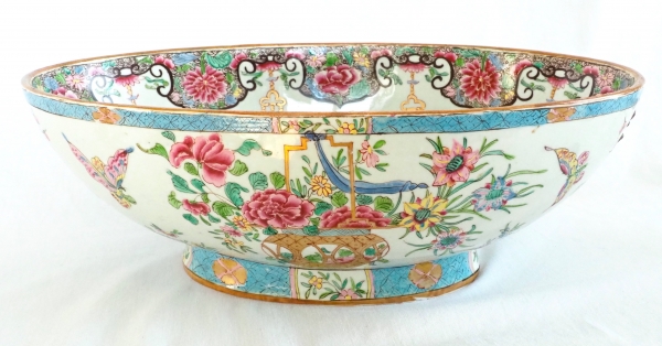 Large East India Company porcelain bowl - Samson - 19th century