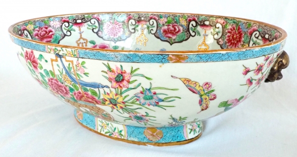 Large East India Company porcelain bowl - Samson - 19th century