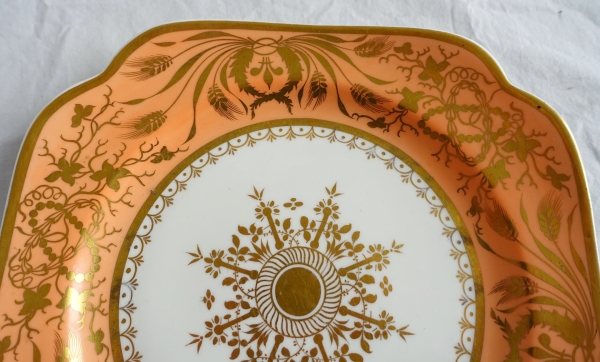 Spode Manufacture : pair of porcelain serving plates - 19th century circa 1820