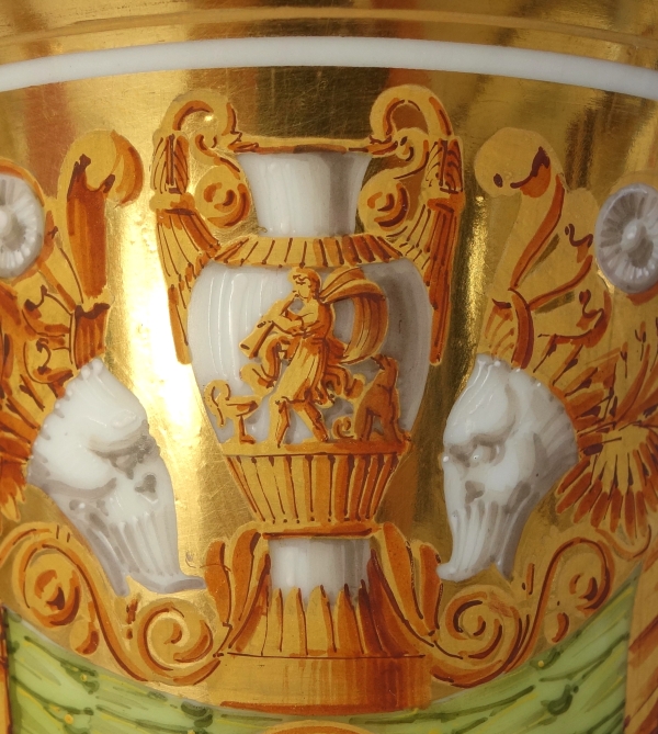 Pair of Empire Paris porcelain planters attributed to Schoelcher - vers 1820