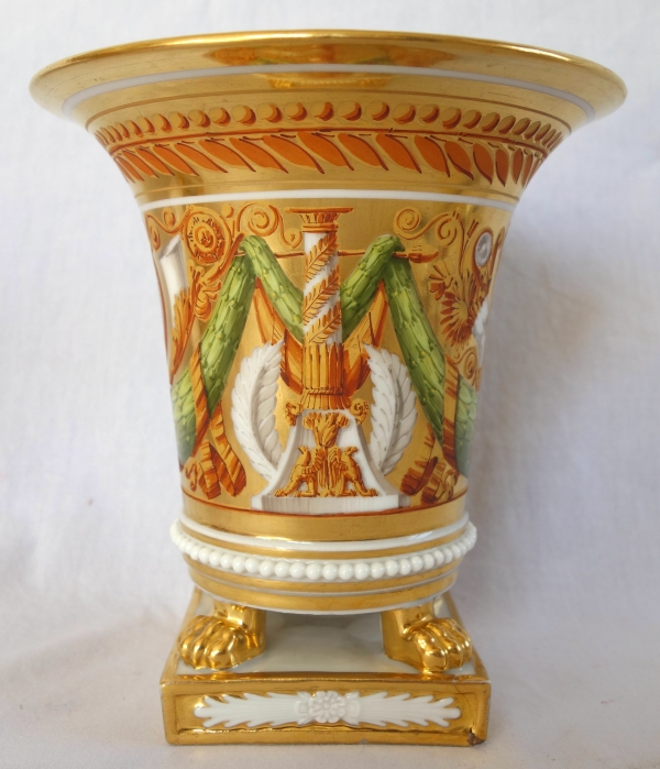 Pair of Empire Paris porcelain planters attributed to Schoelcher - vers 1820
