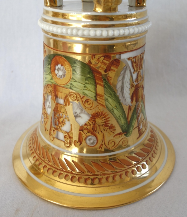 Pair of Empire Paris porcelain planters attributed to Schoelcher - vers 1820