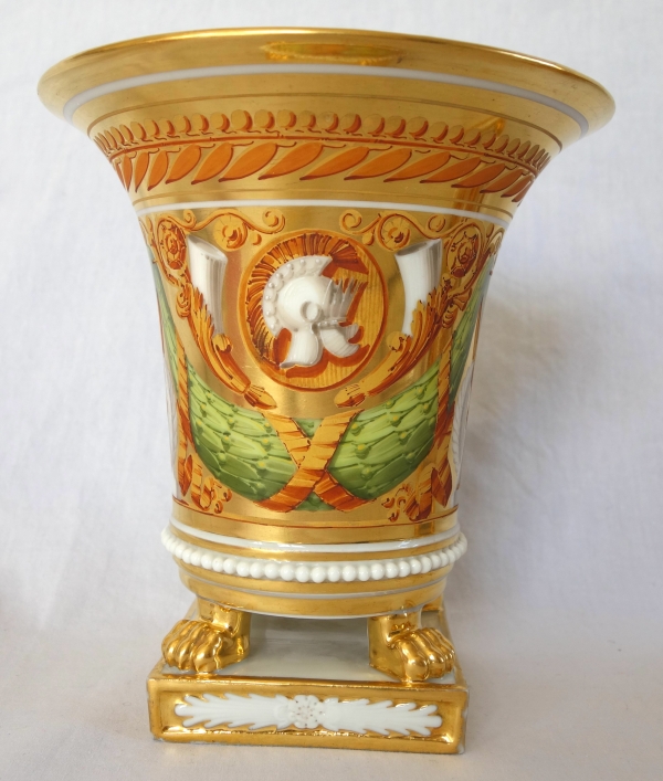 Pair of Empire Paris porcelain planters attributed to Schoelcher - vers 1820