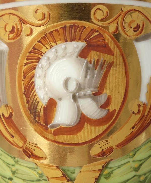 Pair of Empire Paris porcelain planters attributed to Schoelcher - vers 1820