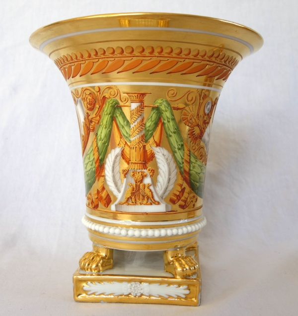 Pair of Empire Paris porcelain planters attributed to Schoelcher - vers 1820