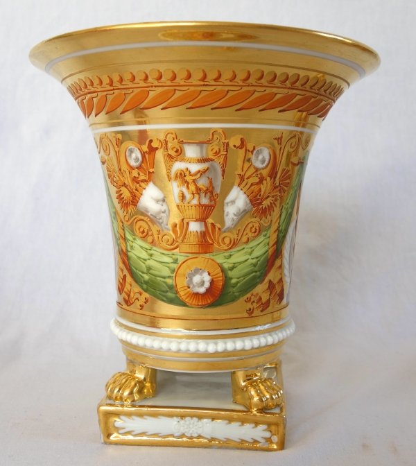 Pair of Empire Paris porcelain planters attributed to Schoelcher - vers 1820
