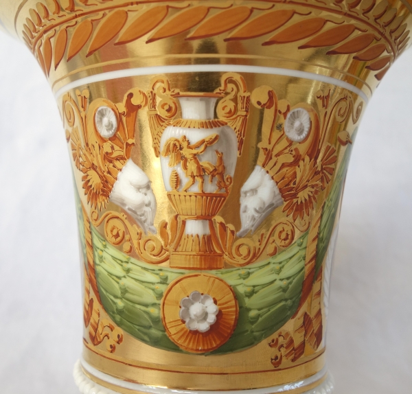 Pair of Empire Paris porcelain planters attributed to Schoelcher - vers 1820