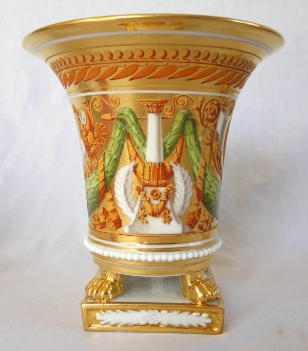 Pair of Empire Paris porcelain planters attributed to Schoelcher - vers 1820