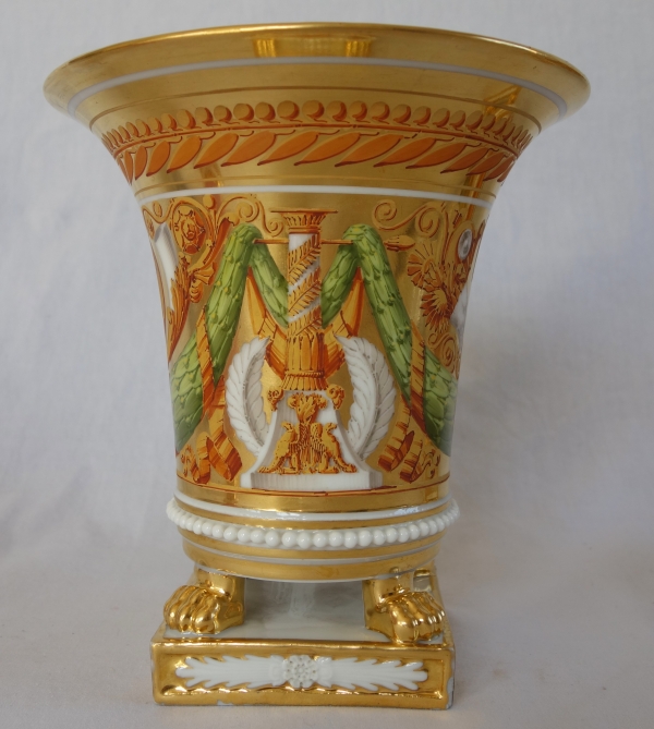 Pair of Empire Paris porcelain planters attributed to Schoelcher - vers 1820