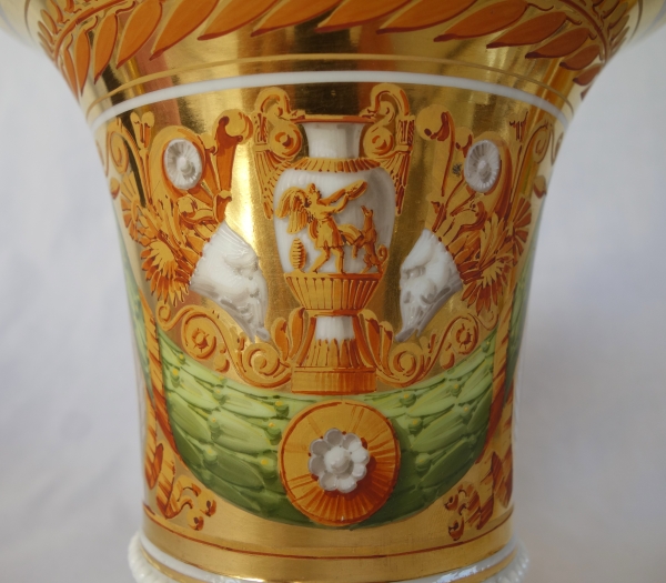 Pair of Empire Paris porcelain planters attributed to Schoelcher - vers 1820