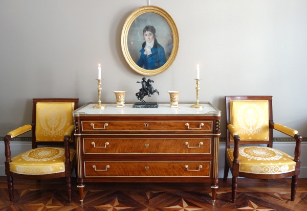 Pair of Empire Paris porcelain planters attributed to Schoelcher - vers 1820