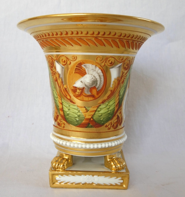 Pair of Empire Paris porcelain planters attributed to Schoelcher - vers 1820