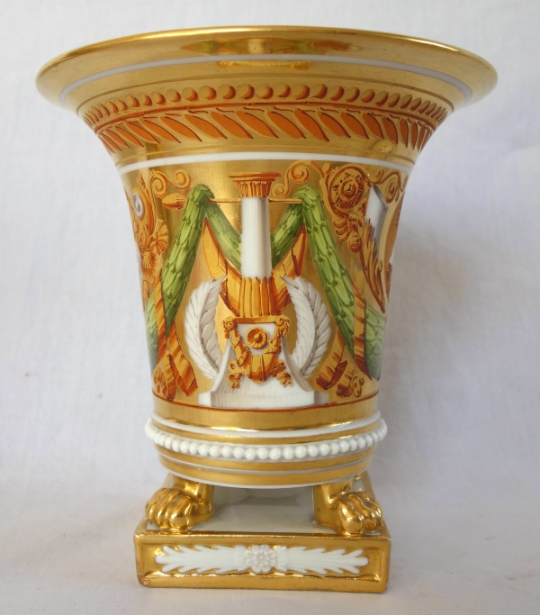 Pair of Empire Paris porcelain planters attributed to Schoelcher - vers 1820