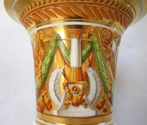 Pair of Empire Paris porcelain planters attributed to Schoelcher - vers 1820