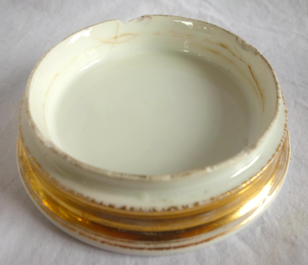 Paire de grands cache-pots en porcelaine de Paris d'époque Restauration - vers 1840