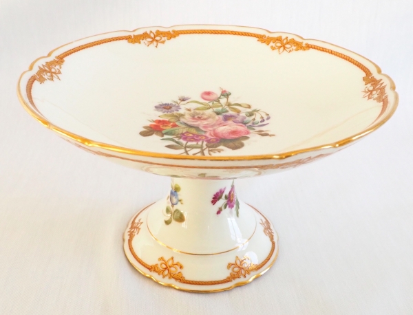 Pair of Paris porcelain dessert dishes signed Lahoche & Pannier - l'Escalier de Cristal