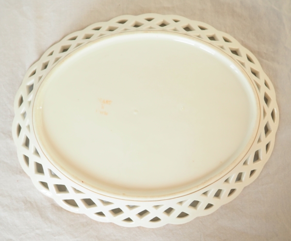 Nast : pair of Empire Paris porcelain reticulated cups - early 19th century
