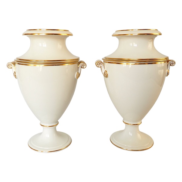 Nast : pair of Empire Paris porcelain ice pails - early 19th century