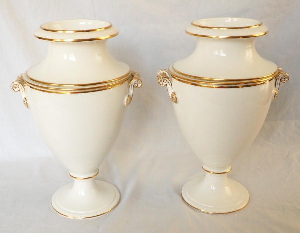 Nast : pair of Empire Paris porcelain ice pails - early 19th century