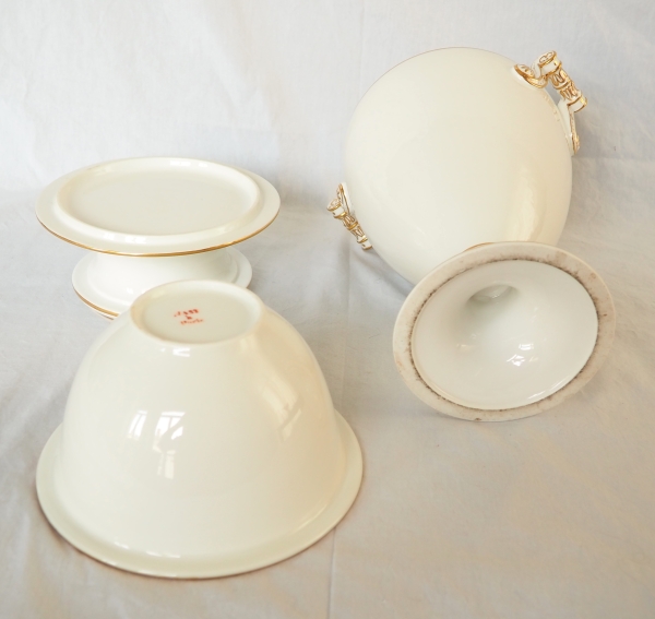 Nast : pair of Empire Paris porcelain ice pails - early 19th century