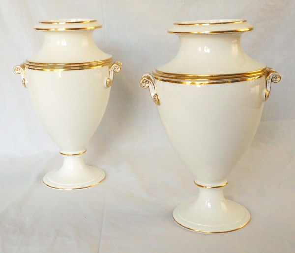 Nast : pair of Empire Paris porcelain ice pails - early 19th century