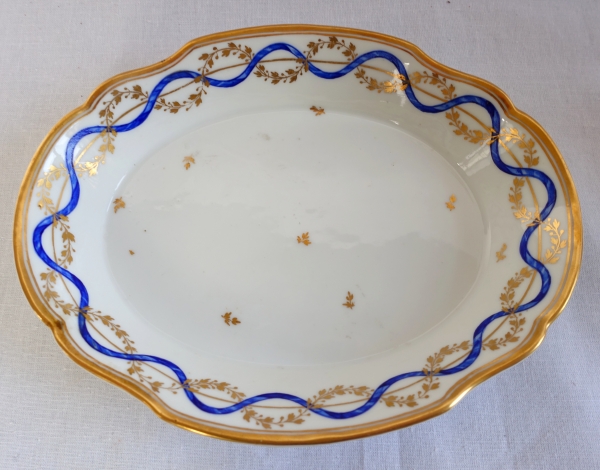 Paris porcelain tray / trinket bowl, Louis XVI production - 18th century