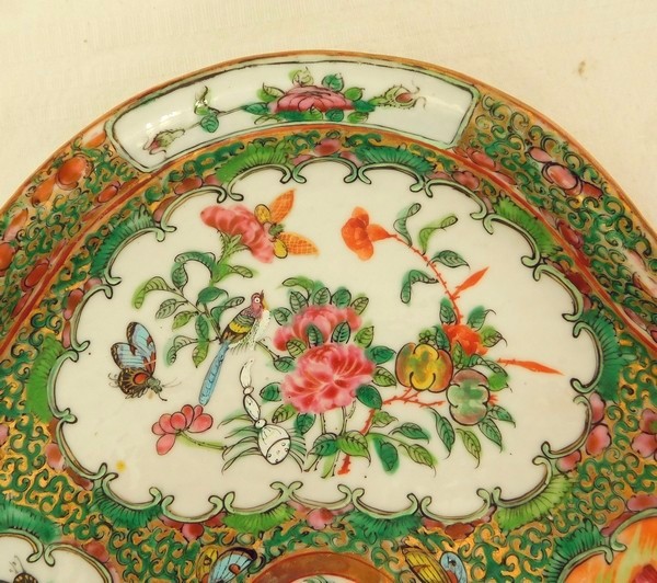 Canton porcelain tray, China, 19th century