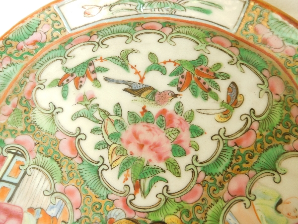 Canton porcelain tray - China, 19th century