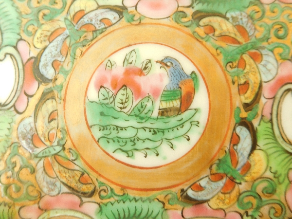 Canton porcelain tray - China, 19th century