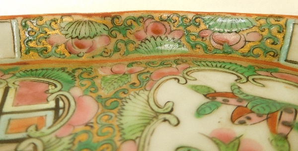 Canton porcelain tray - China, 19th century