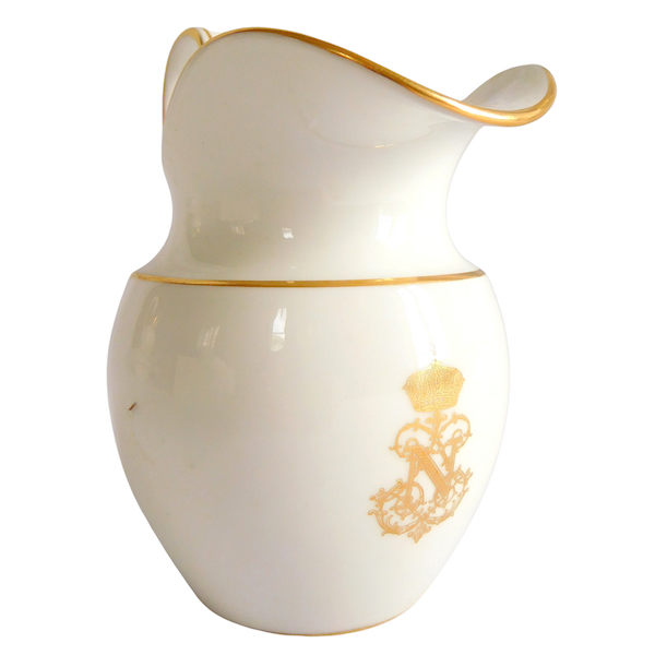 Sevres porcelain imperial milk jug, 19th century production - Napoleon III