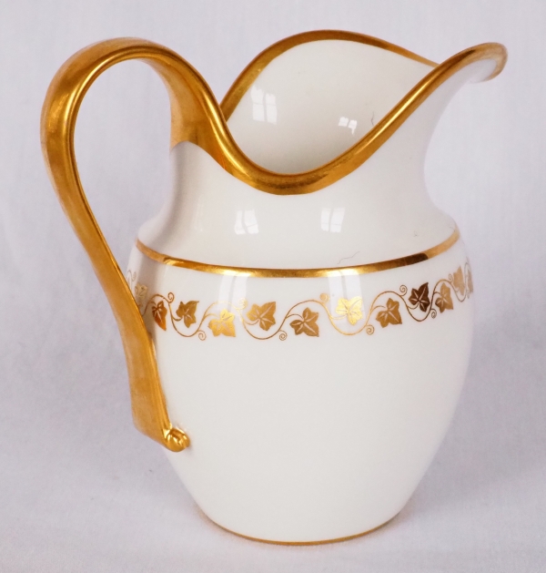 Sevres manufacture : porcelain milk jug from Louis Philippe royal residence Chateau de Bizy