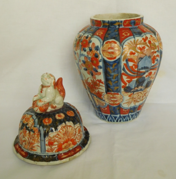 Potiche en porcelaine Imari, Japon, époque XIXe siècle - Napoléon III