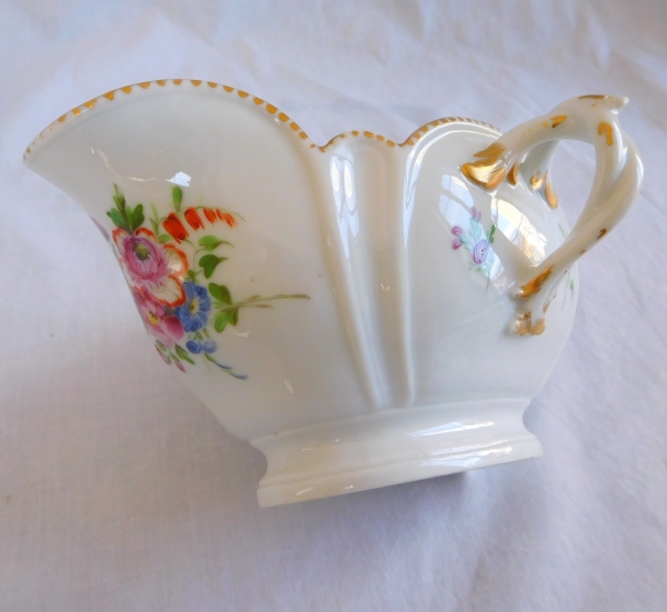 18th century porcelain gravy boat, Duc d'Angouleme Manufacture