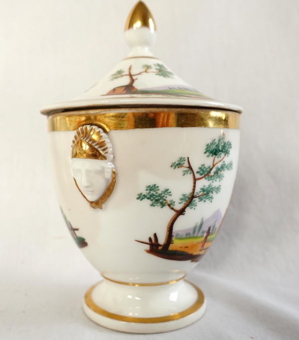 Empire Paris porcelain coffee set for 10 people - 19th century circa 1820