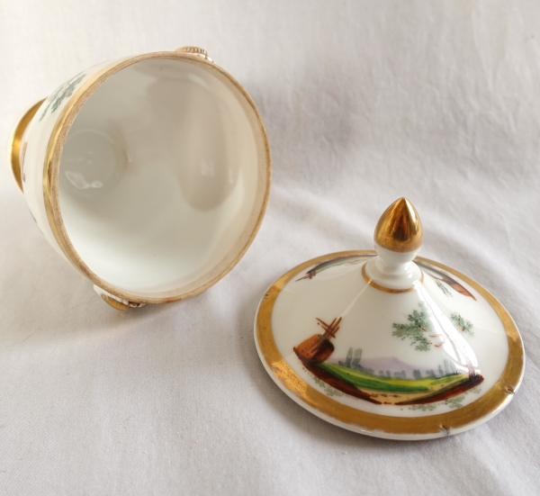 Empire Paris porcelain coffee set for 10 people - 19th century circa 1820