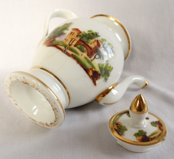 Empire Paris porcelain coffee set for 10 people - 19th century circa 1820