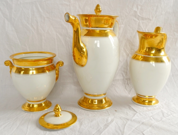 Paris porcelain coffee set for 12, early 19th century - 15 pieces