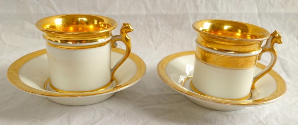 Paris porcelain coffee set for 12, early 19th century - 15 pieces