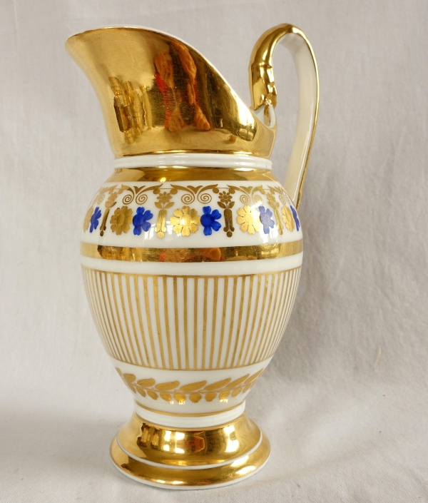 Empire Paris porcelain coffee set for 8 people, 19th century - 11 pieces