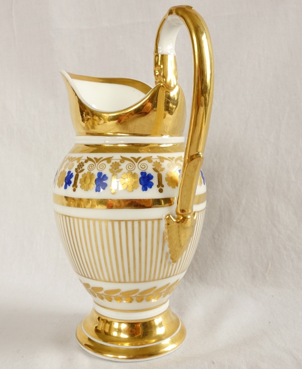 Empire Paris porcelain coffee set for 8 people, 19th century - 11 pieces