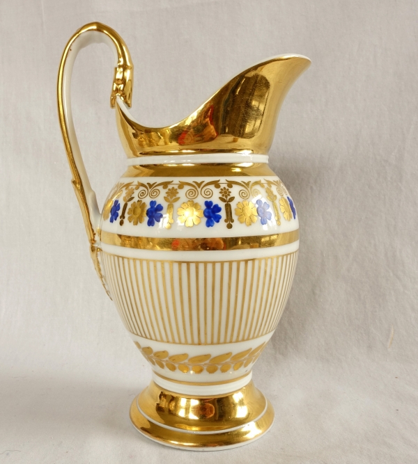 Empire Paris porcelain coffee set for 8 people, 19th century - 11 pieces