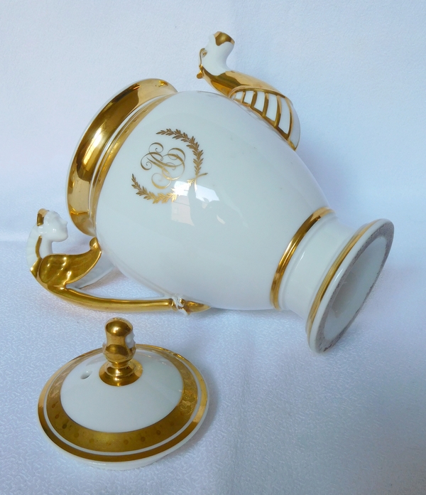 Neppel manufacture - Paris - Empire porcelain coffee set, early 19th century