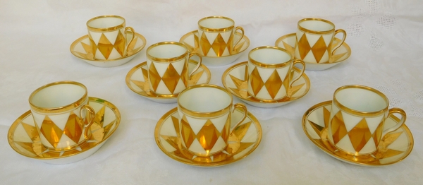 Porcelain Manufacture Felly - Paris : tea / coffee set for 8, late 18th century