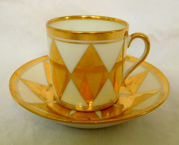Porcelain Manufacture Felly - Paris : tea / coffee set for 8, late 18th century