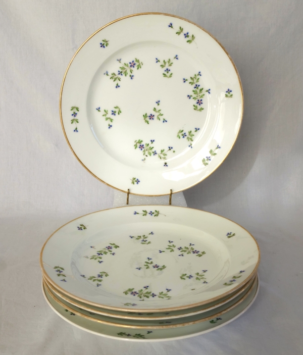 Dihl et Guerhard Manufacture : Louis XVI style table set - 43 pieces - Empire period