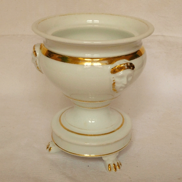 Paris porcelain planter, Empire style Restoration period, early 19th century